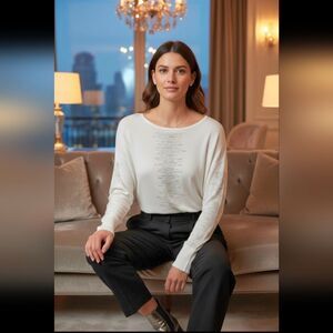 New without tag. Elegant white sweater, perfect for any occasion